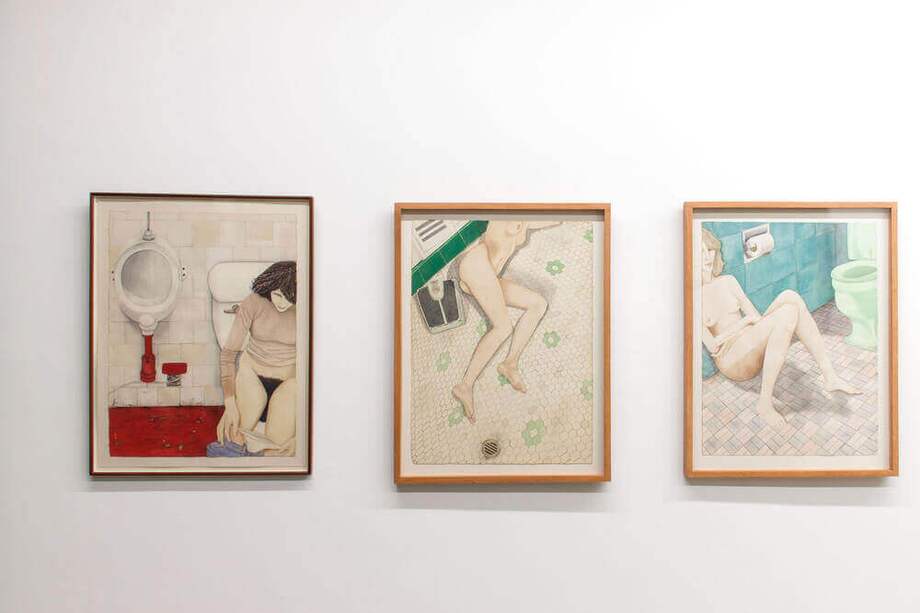 Parte de la obra de Karen Lamassone, expuesta en el espacio Liberia, de Bogotá. / Cortesía