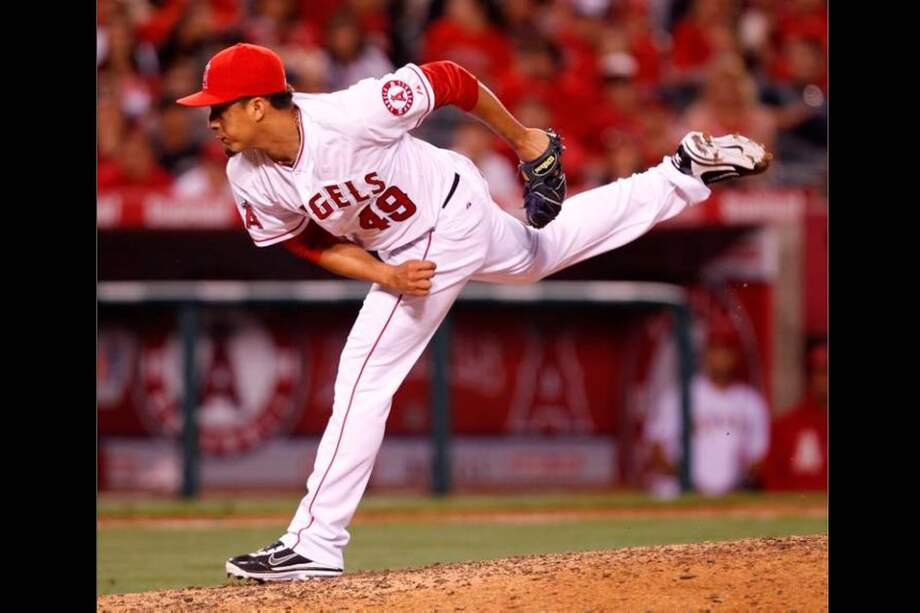 El pitcher colombiano Ernesto Frieri / AFP