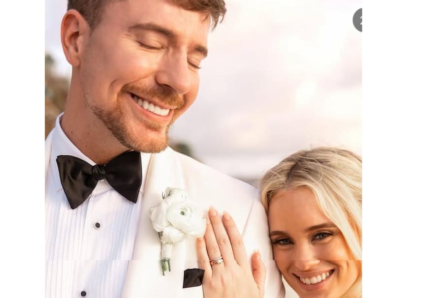Se casó el youtuber más famoso del mundo. ¿Quién es y qué hace la esposa de Mr. Beast?