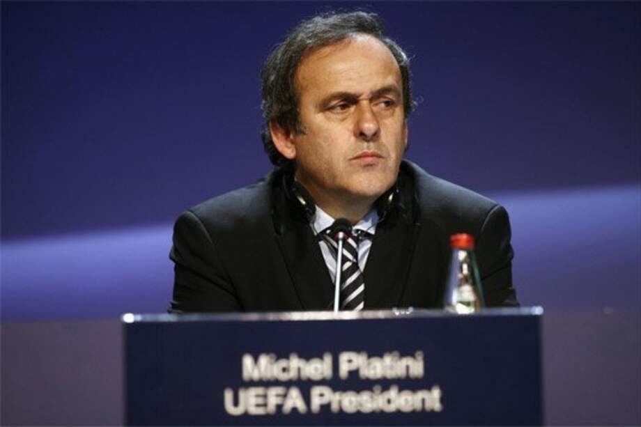 Michel Platini, presidente de la Uefa. Foto: AFP