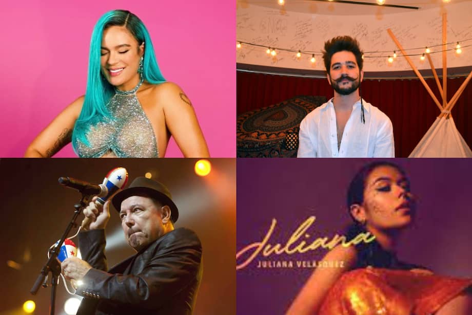 Karol G, Camilo, Rubén Blades y Juliana Velásquez fueron galardonados en la 22 edición de los premios Grammy Latino.