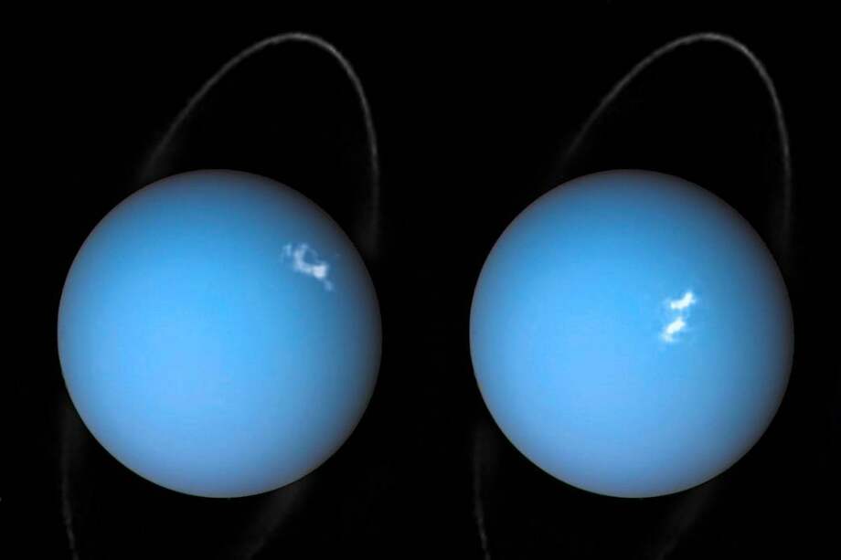 Auroras de Urano capturadas por el Telescopio espacial Hubble de la Nasa.
/ NASA