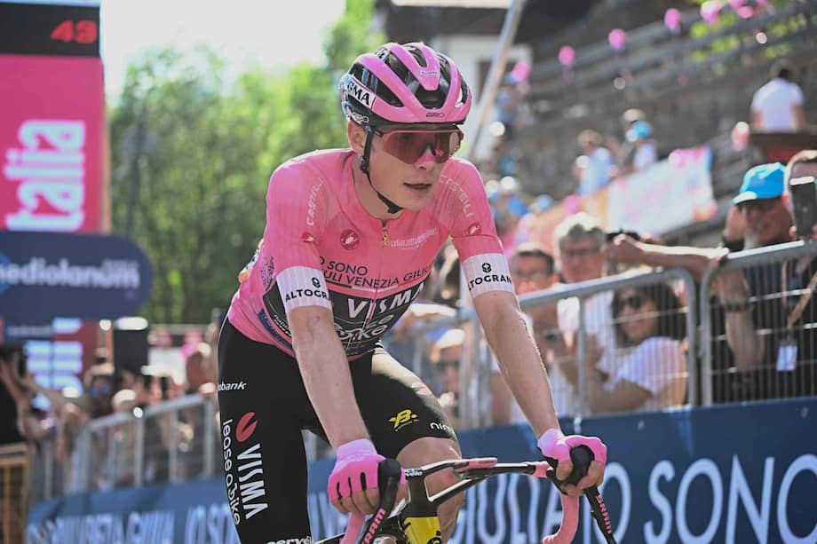 Jonas Vingegaard, líder parcial del Giro de Italia.