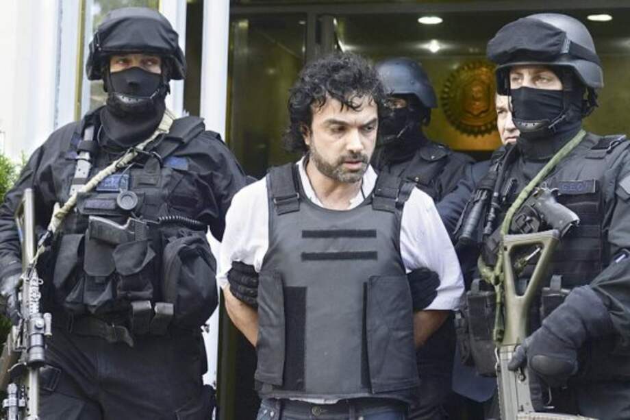 Henry de Jesús López Londoño, alias ‘Mi Sangre’, detenido en Argentina. / AFP