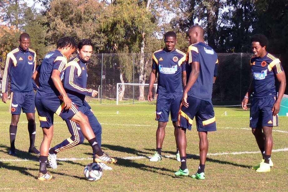 Colombia hizo ayer su primer entrenamiento en la sede de Cotía, a las afueras de São Paulo. /Fedefútbol