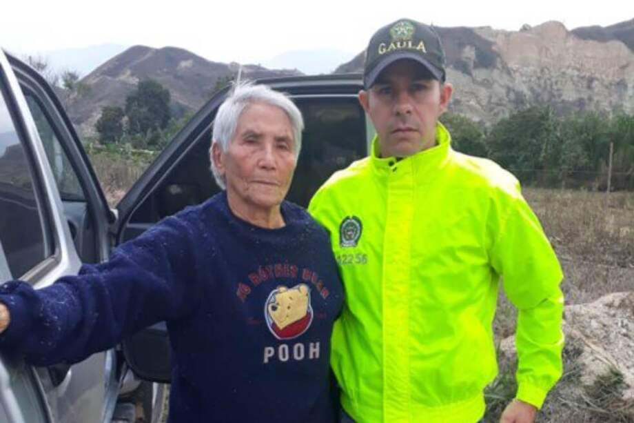 Nohemí Pacheco Castilla, recién liberada. / Gaula Policía