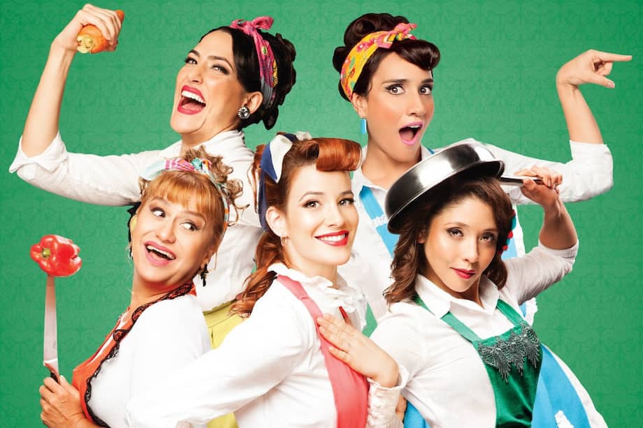 Este es el elenco completo de la segunda temporada del montaje “Tratado de culinaria para mujeres tristes”. / Cortesía