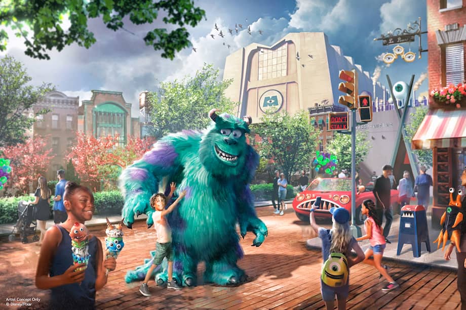 Monstropolis cobrará vida en Disney Hollywood Studios con una experiencia inspirada en Monsters, Inc., donde humanos y monstruos compartirán aventuras y mucha diversión.