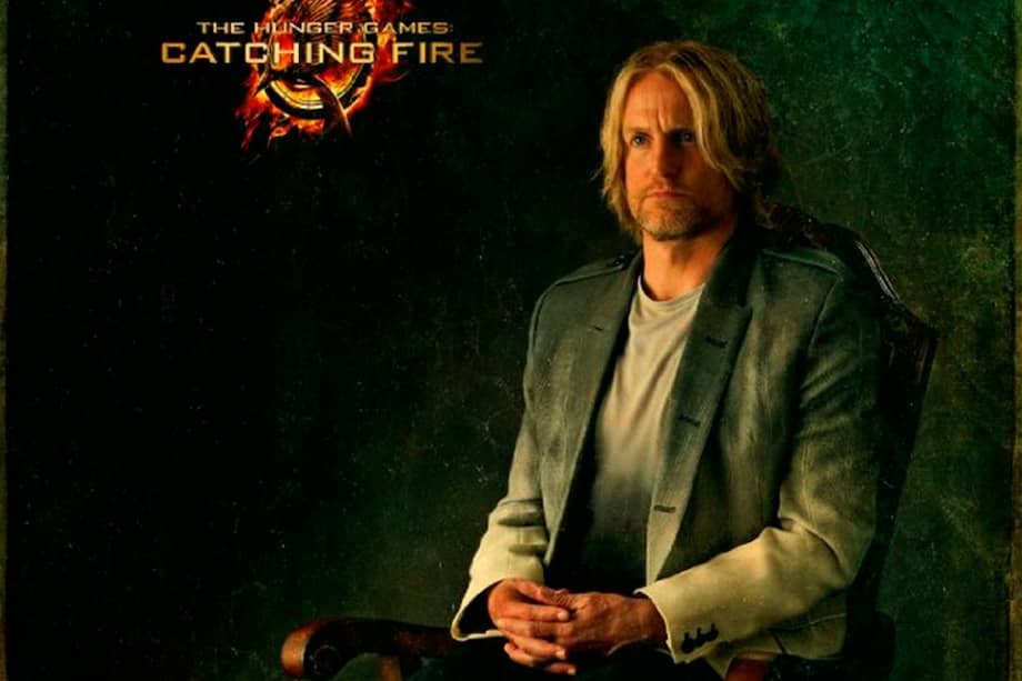 Woody Harrelson en el papel de Haymitch Abernathy.