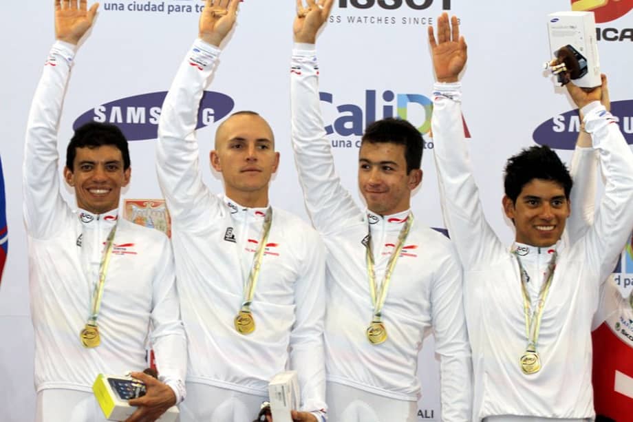 Juan Esteban Arango, Edwin Ávila, Weimar Roldán y Arles Castro