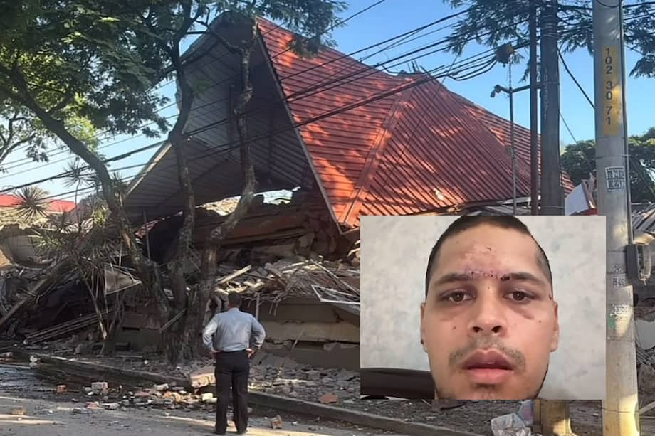Las Torres del Limonar en Cali quedaron gravemente afectadas tras el terremoto del 10 de agosto. Juan David sobrevivió al colapso junto a su hijo Salomón, de dos meses y medio.