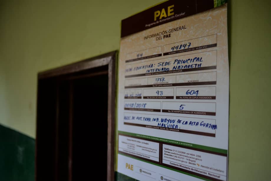 El Programa de Alimentación Escolar (PAE) es un programa del Ministerio de Educación que se convirtió en un elemento fundamental de la alimentación de los niños y niñas wayuu.
/ Luis Ángel - Dejusticia