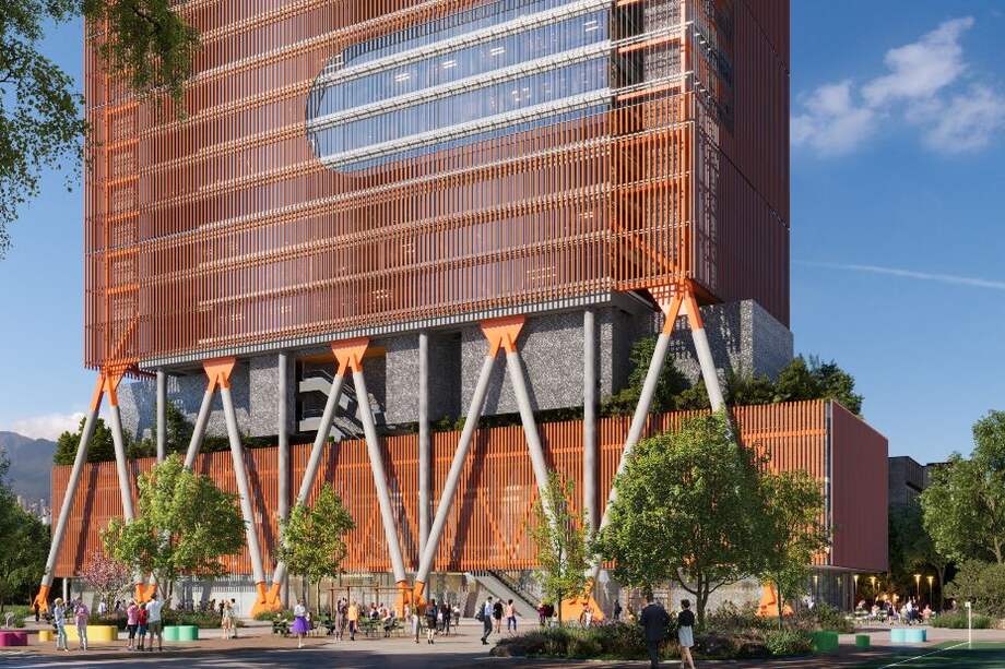 Rénder del Campus de Ciencia, Tecnología e Innovación de Bogotá (CTIB), que contará con una inversión cercana a los $500.000 millones.