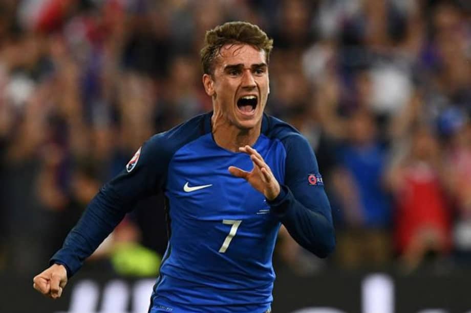 Griezmann, delantero del seleccionado francés. / AFP