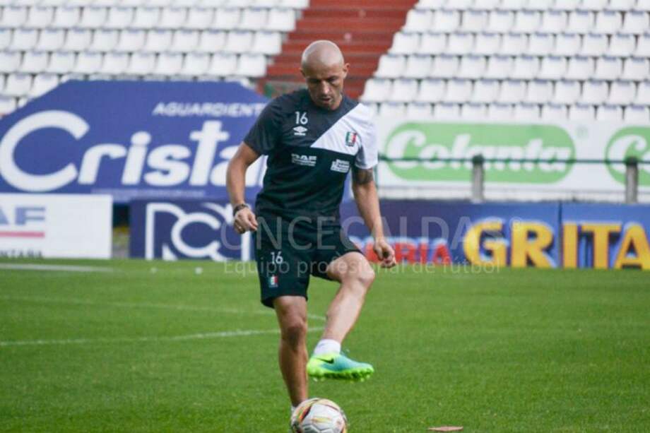 Elkin Soto regresó al fútbol colombiano tras 11 años. Foto: Once Caldas