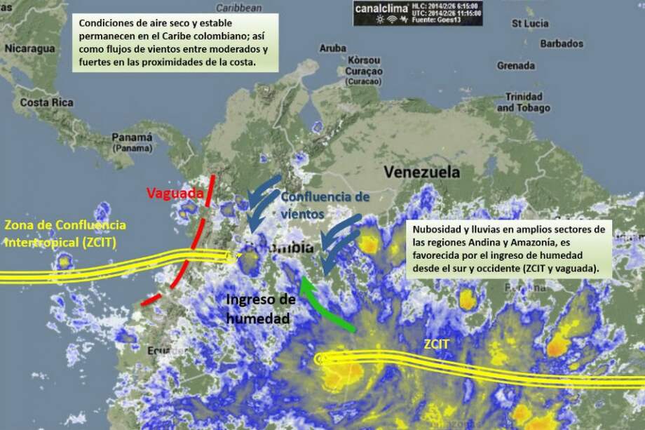 Pronóstico del clima para este miércoles 26 de febrero
