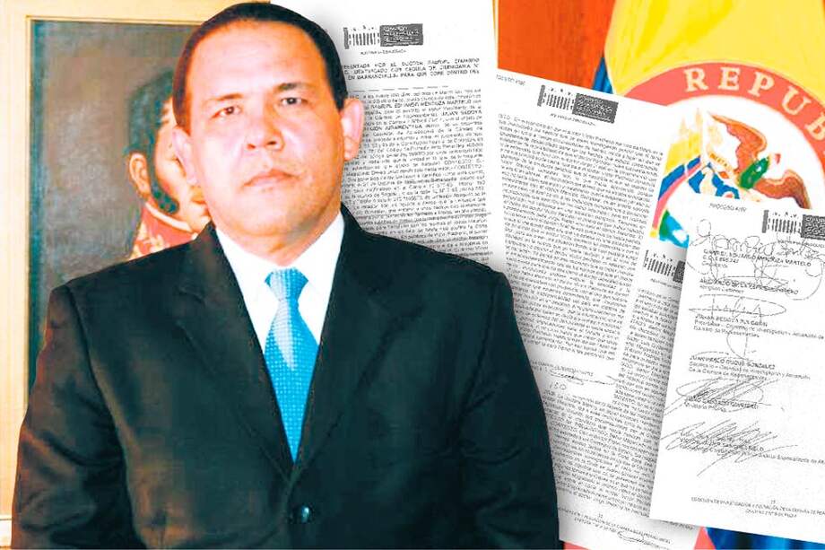 El magistrado de la Corte Constitucional Gabriel Eduardo Mendoza le entregó su versión al Congreso este 9 de marzo. /Archivo - El Espectador