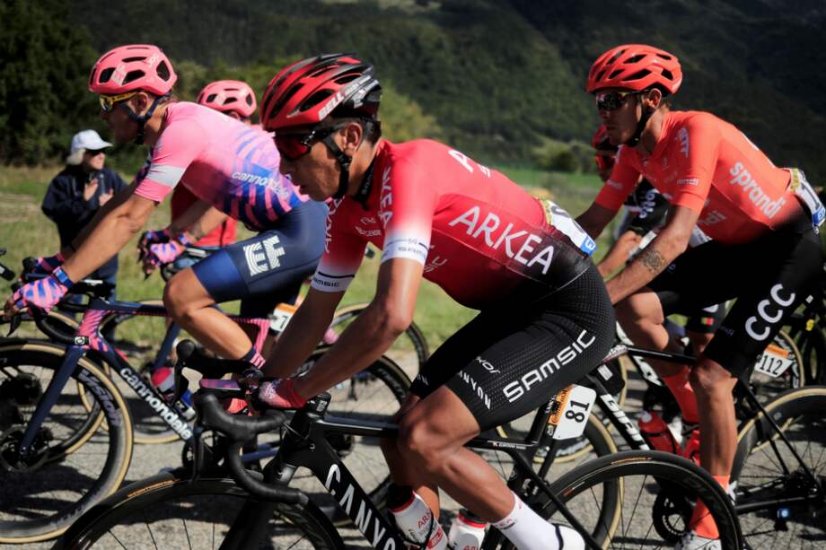 El ciclista colombiano Nairo Quintana (Arkéa Samsic) durante la cuarta etapa del Tour de Francia 2020.