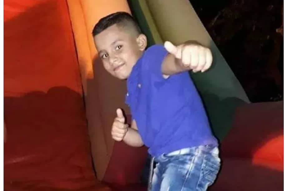 Hans Eslaider Tafur, de siete años, encontrado muerto en el corregimiento de San Diego, municipio de Samaná. / Twitter Gobernación de Caldas