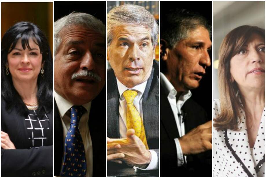 Algunos de los juristas que aspiran a los cargos que ofrece la Justicia Especial para la Paz son (de izquierda a derecha): Mónica Cifuentes, Alfonso Valdivieso, Yesid Reyes, Sigifredo López y Martha Lucía Zamora. / Archivo particular