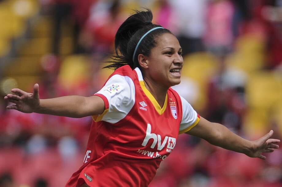 Oriana Altuve, delantera de Independiente Santa Fe. / Mauricio Alvarado