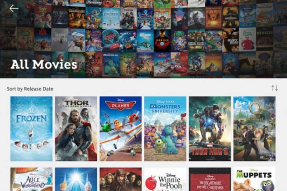 Disney lanza aplicación para ver todas sus películas