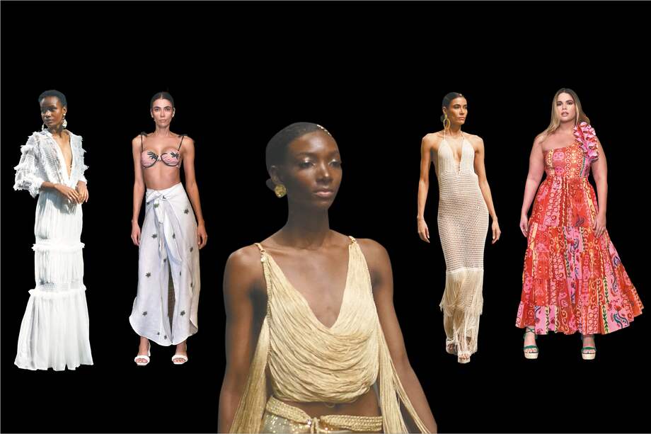 En las siete pasarelas de Bahari se vieron tendencias en moda resort como prendas hechas con técnicas artesanales, mallas y flecos. / Cortesía Bahari