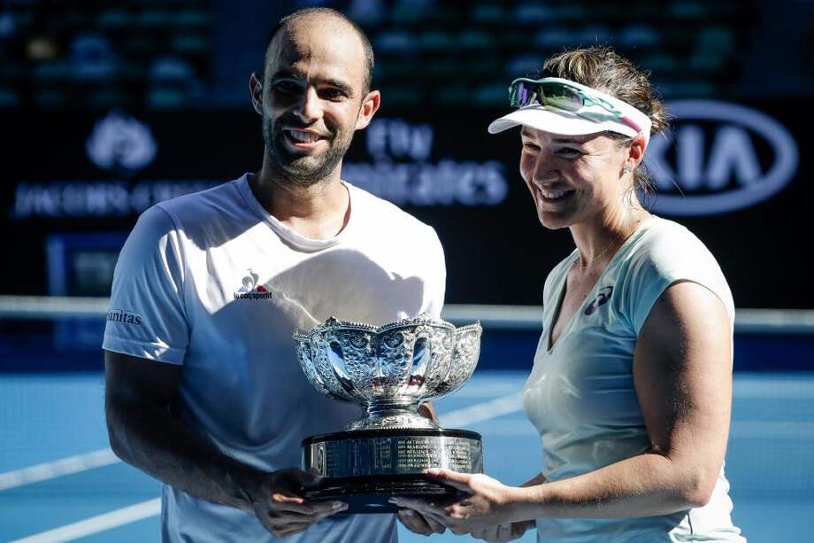 Juan Sebastián Cabal y Abigail Spears. / EFE