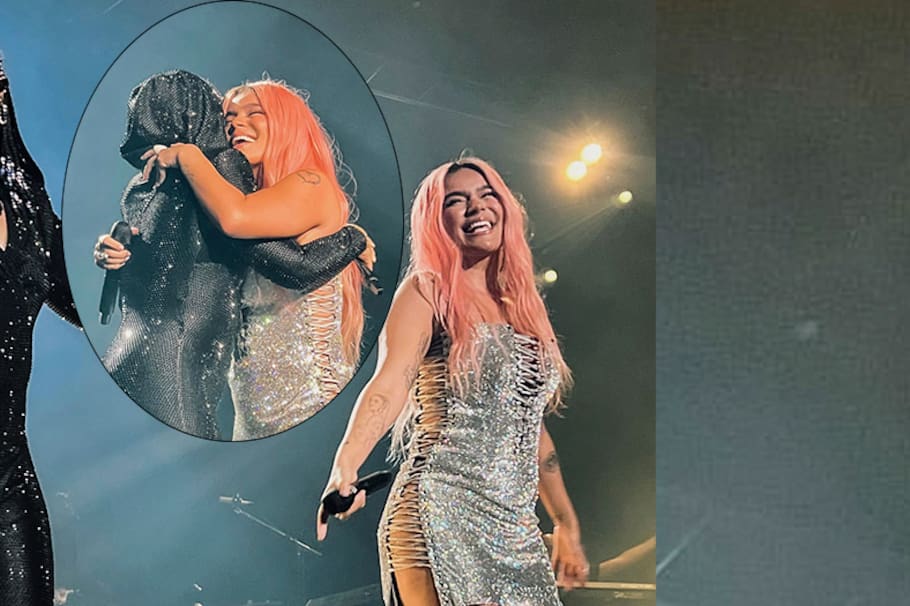 Alicia Keys y Karol G en concierto en Bogotá