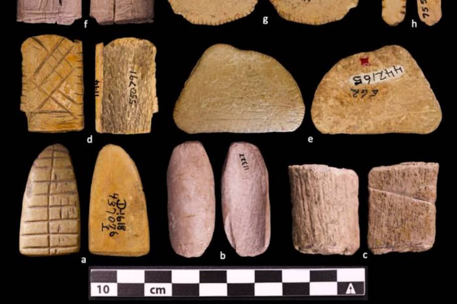 Primeros ejemplos de dados nativos americanos. /Fotografía cortesía de Robert Madden.