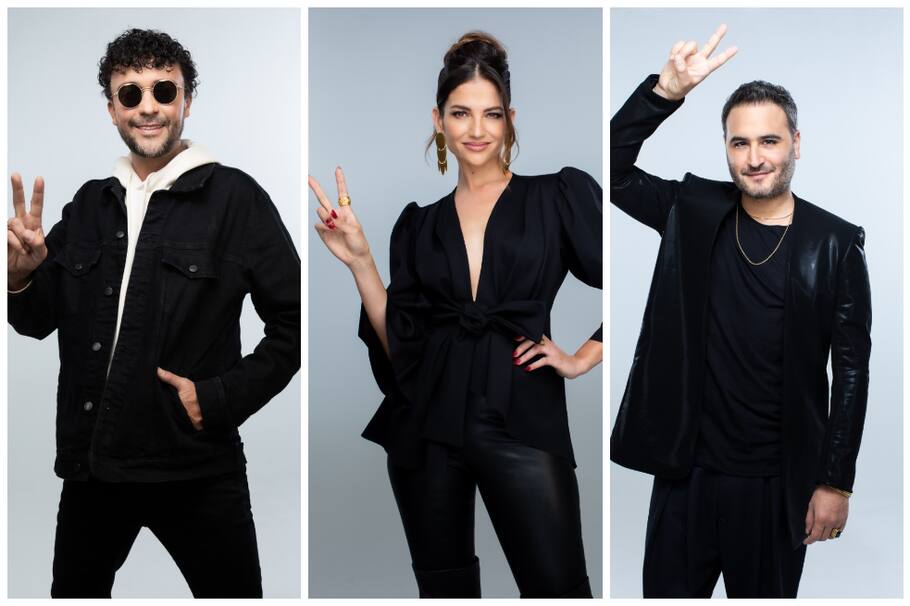 Andrés Cepeda, Jesús Navarro y Natalia Jiménez están listos para encontrar la mejor voz de Colombia. / Cortesía: Caracol Televisión