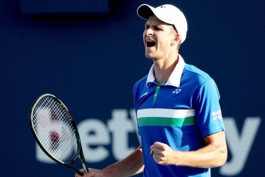 El tenista polaco dio el golpe en el abierto de Miami.