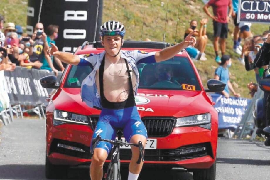 El corredor belga del Deceuninck Quick Step, Remco Evenepoel.