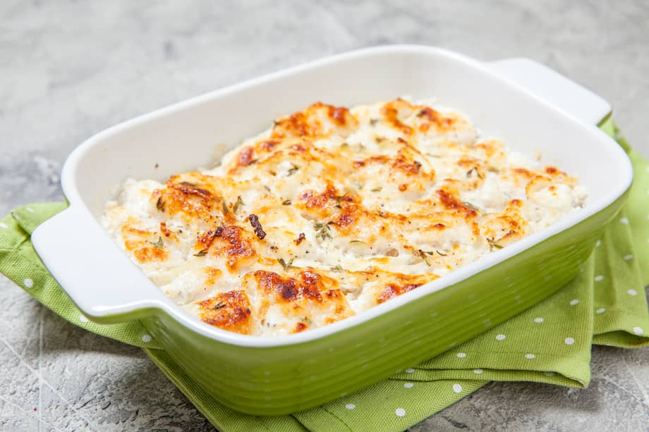 Utiliza queso parmesano para gratinar esta propuesta.