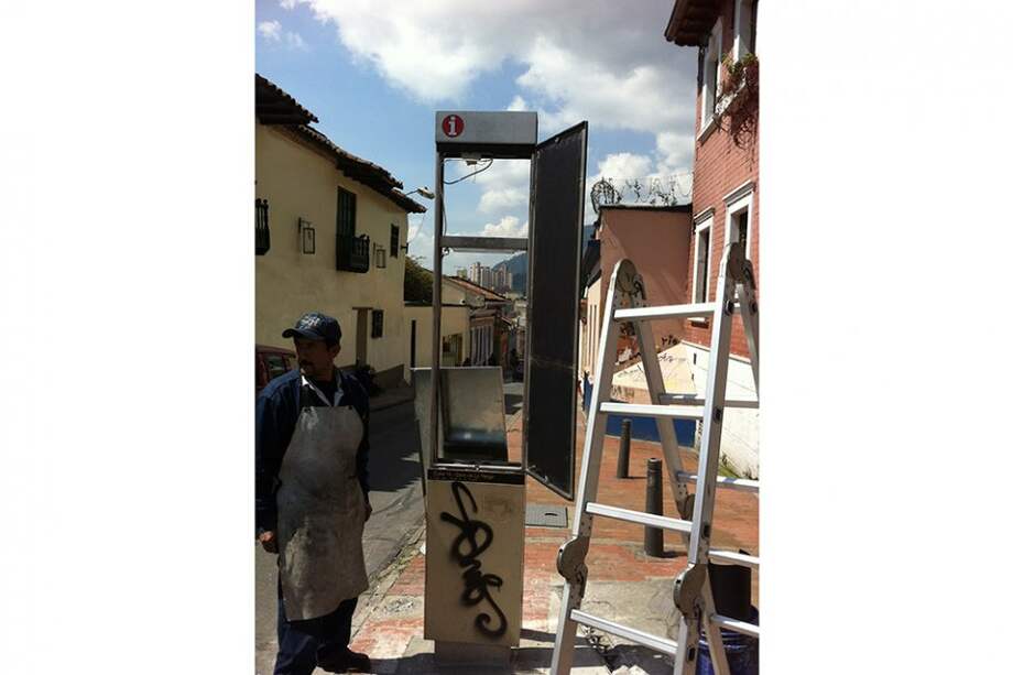 Señal destruida durante el pasado fin de semana.