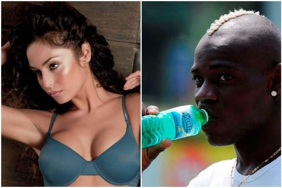 Raffaella Fico (toto tomada mega1075.cbslocal.com) y el fútbolista italiano Mario Balotelli.