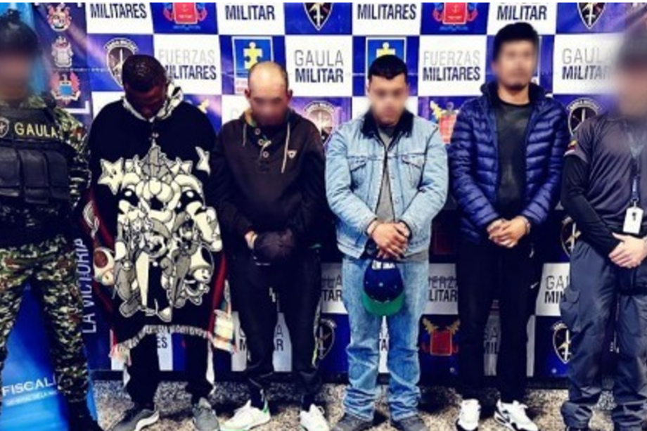 Banda capturada por traficar drogas a un batallón.