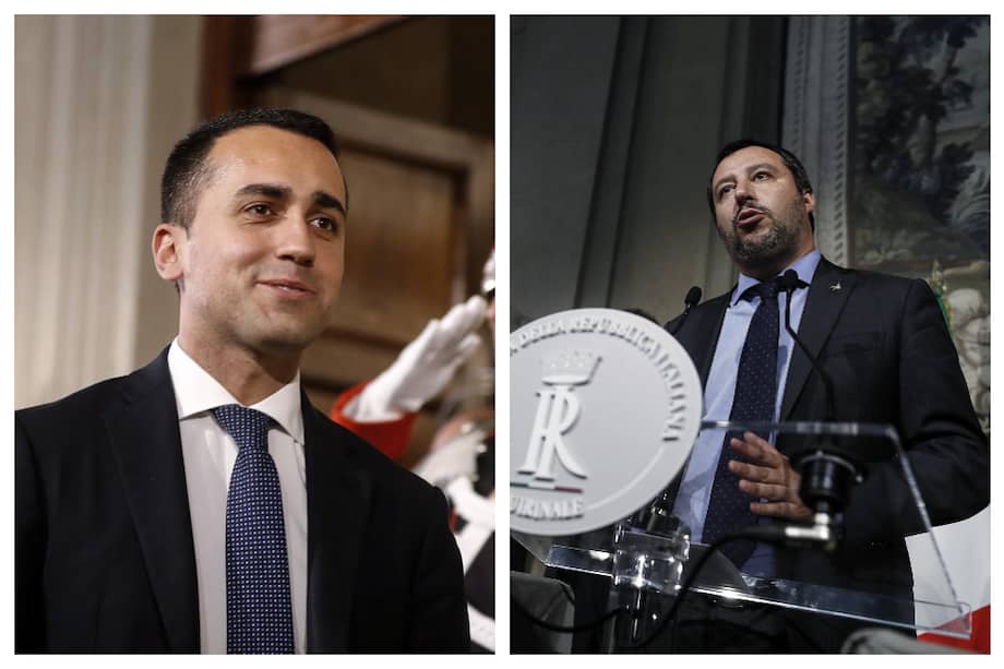 Los líderes de los partidos anti establecimiento, Luigi di Maio y Matteo Salvini. / EFE