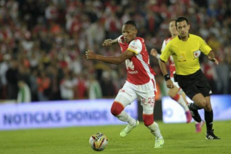 Luis Quiñones en un partido con Independiente Santa Fe. / Cristian Garavito
