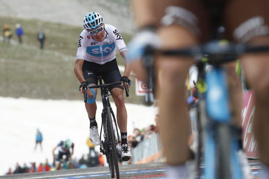 Chris Froome, pedalista del equipo Sky. / AFP