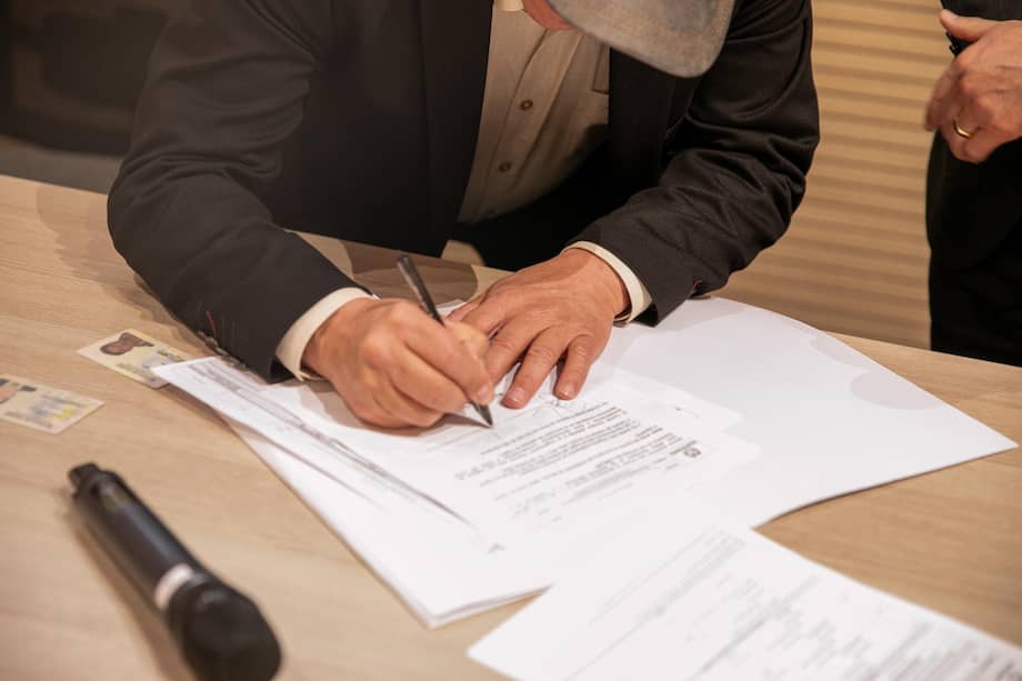 Inscripción de candidatos ante la Registraduría.