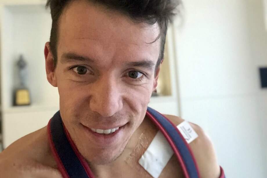 Rigoberto Urán en marzo pasado había sufrido otra rotura de clavícula. / UranRigoberto