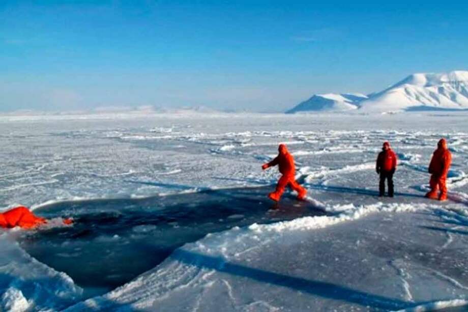 Hielo acumulado en el Polo Norte viene del golfo de Vizcaya