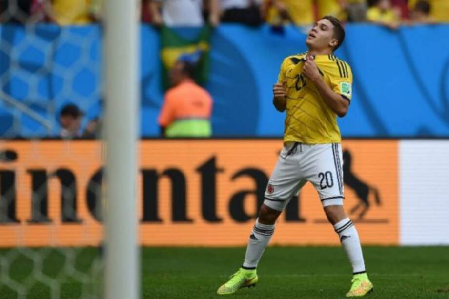 Quintero marcó para Colombia en el pasado Mundial de Brasil 2014. / AFP
