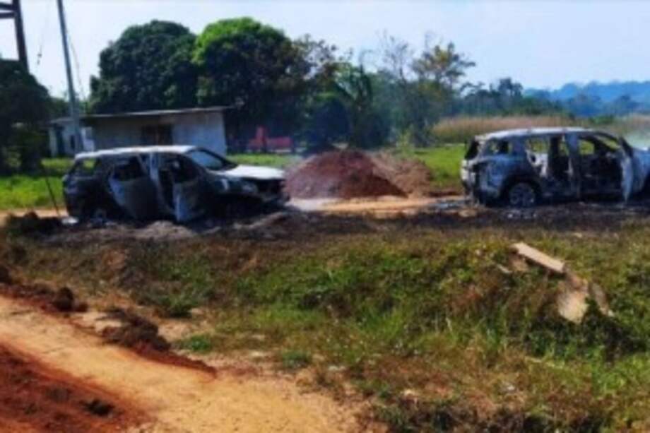 El equipo de la ONU se movilizaba en tres vehículos.