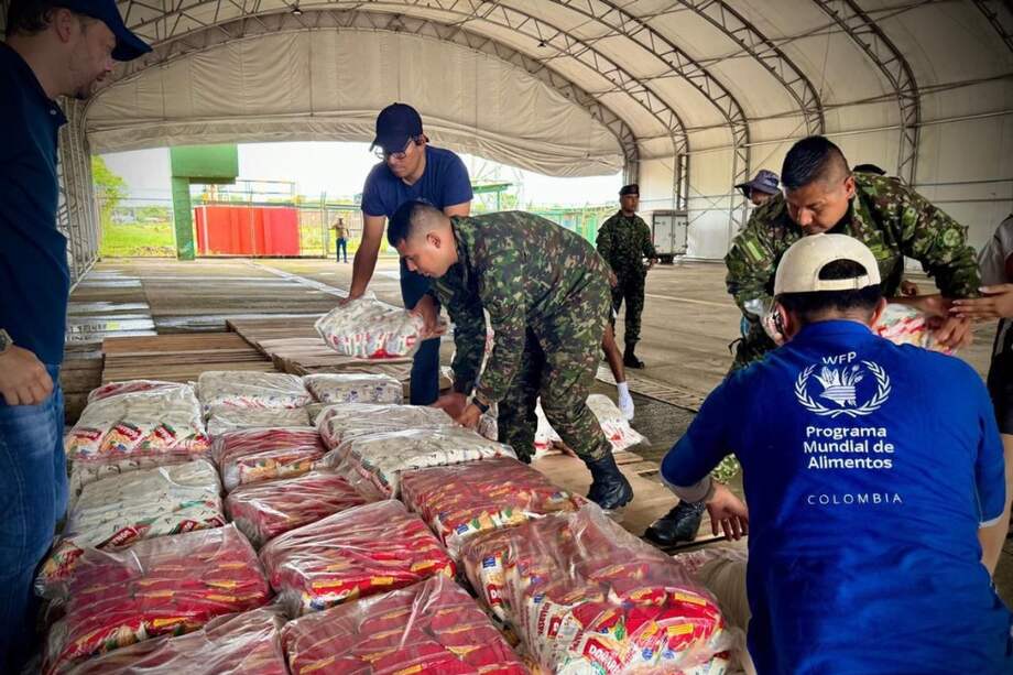 Esta acción Humanitaria contó con el apoyo del Programa Mundial de Alimentos, la oficina de Prosperidad Social, la Gobernación del Guaviare, la Alcaldía de San José del Guaviare, el Ejército y la Policía.