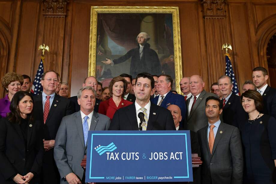 El republicano Paul Ryan durante una conferencia de prensa en el Capitolio en Washington, DC, Estados Unidos. / AFP