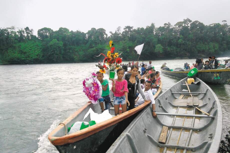 Habitantes de Tumaco (Nariño) manifiestan su deseo de paz en la región, tras varios episodios de violencia. / Nicolás Sánchez