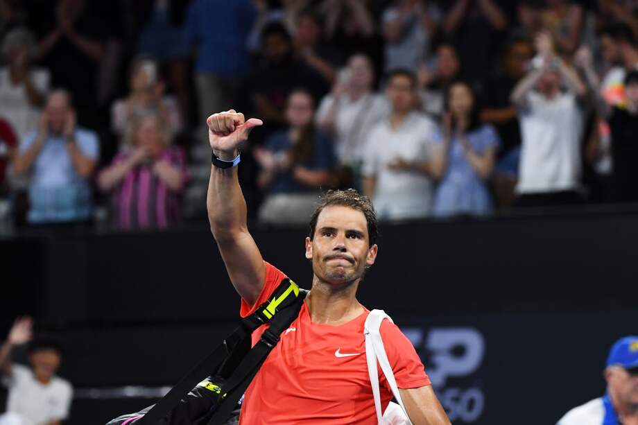 Rafael Nadal tras ser eliminado en cuartos de final en el Torneo de Brisbane