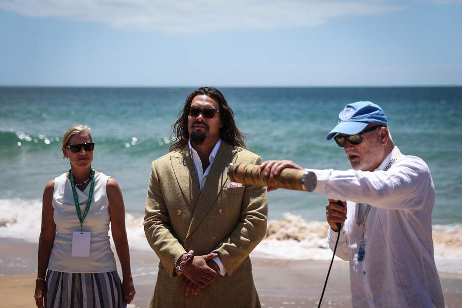 Momoa fue nombrado por su "sólida trayectoria" de defensa de temas del agua. EFE/EPA/RODRIGO ANTUNES
